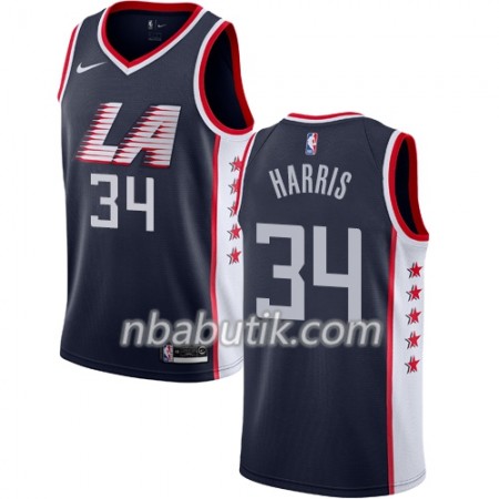 NBA Mænd Trøje Los Angeles Clippers Tobias Harris 34 2018-19 Nike City Edition Navy Swingman NBA Mænd Trøje Los Angeles Clippers Tobias Harris 34 2018-19 Nike City Edition Navy Swingman